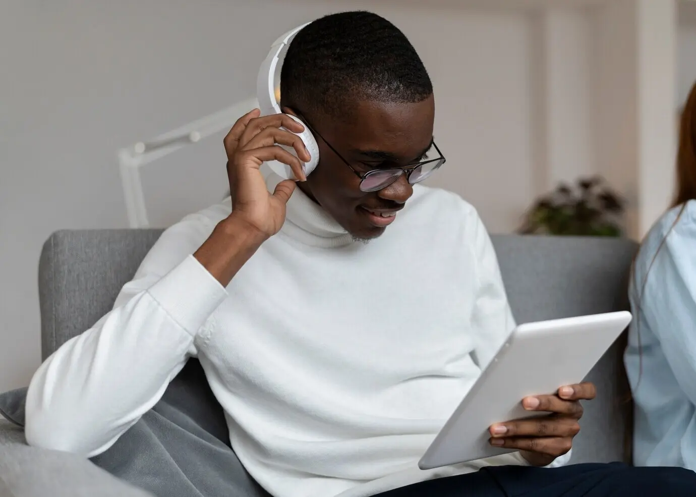 A socially integrated individual in the workspace.